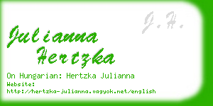 julianna hertzka business card